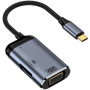 3v1 video a nabíjecí redukce - HDMI / VGA / USB-C na USB-C - tmavě šedá