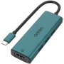 ONTEN UC123 5v1 hub - HDMI / USB-C / 3x USB-A na USB-C - petrolejový