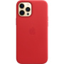 Originální Apple kožený kryt s MagSafe pro iPhone 12 Pro Max - červený