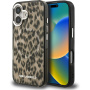 Karl Lagerfeld IML Leopard kryt s MagSafe pro iPhone 16 - hnědý