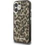 Karl Lagerfeld IML Leopard kryt s MagSafe pro iPhone 16 - hnědý
