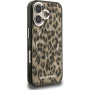 Karl Lagerfeld IML Leopard kryt s MagSafe pro iPhone 16 - hnědý