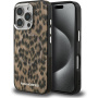 Karl Lagerfeld IML Leopard kryt s MagSafe pro iPhone 16 Pro - hnědý