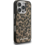 Karl Lagerfeld IML Leopard kryt s MagSafe pro iPhone 16 Pro - hnědý