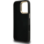 Guess 4G Metal Logo kryt s výklopným stojánkem pro iPhone 16 Pro Max - šedý