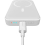 Baseus Mini bezdrátová MagSafe powerbanka s portem USB-C - 10 000 mAh - bílá