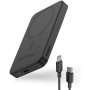 Baseus Mini bezdrátová MagSafe powerbanka s portem USB-C - 5 000 mAh - černá