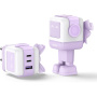 UGREEN Nexode RG RobotGaN rychlonabíjecí adaptér s porty 2x USB-C / USB-A - 65W - fialový