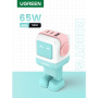 UGREEN Nexode RG RobotGaN rychlonabíjecí adaptér s porty 2x USB-C / USB-A - 65W - mentolový