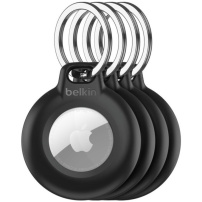 BELKIN Secure vodotěsný obal s klíčenkou pro AirTag 1 / 2 - 4 ks - černý
