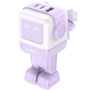UGREEN Nexode RG RobotGaN rychlonabíjecí adaptér s porty 2x USB-C / USB-A - 65W - fialový