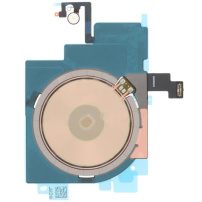 Náhradní cívka k bezdrátovému nabíjení s NFC čipem, bleskem a mikrofonem pro iPhone 16 - černá