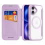 DUX DUCIS Skin X flipové pouzdro s MagSafe pro iPhone 17 - fialové