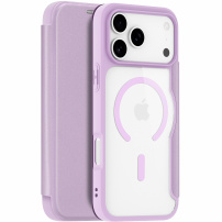 DUX DUCIS Skin X flipové pouzdro s MagSafe pro iPhone 17 Pro Max - fialové