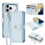DUX DUCIS Lawa 2v1 odnímatelné flipové pouzdro s MagSafe a peněženkou pro iPhone 17 Pro Max / 18 Pro Max - modré