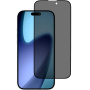Tvrzené 2.5D Anti-Spy sklo s černým rámečkem pro iPhone 17