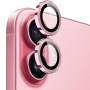 NORTHJO skla s kovovým rámečkem k ochraně čoček zadního fotoaparátu pro iPhone 17 - růžová