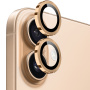 NORTHJO skla s kovovým rámečkem k ochraně čoček zadního fotoaparátu pro iPhone 17 - zlatá