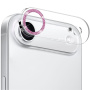 NORTHJO tvrzené sklo se třpytivými rámečky k ochraně čoček fotoaparátu pro iPhone Air - růžové