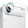 NORTHJO tvrzené sklo se třpytivými rámečky k ochraně čoček fotoaparátu pro iPhone Air - duhové