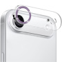 NORTHJO tvrzené sklo se třpytivými rámečky k ochraně čoček fotoaparátu pro iPhone Air - fialové