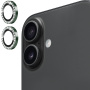 ENKAY skla posázená kamínky k ochraně čoček zadního fotoaparátu pro iPhone 17 - zelená