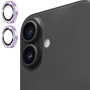 ENKAY skla posázená kamínky k ochraně čoček zadního fotoaparátu pro iPhone 17 - fialová