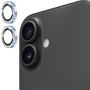 ENKAY skla posázená kamínky k ochraně čoček zadního fotoaparátu pro iPhone 17 - světle modrá