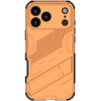 Odolný ochranný kryt se stojánkem pro iPhone 17 Pro - oranžový