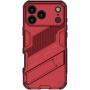 Odolný ochranný kryt se stojánkem pro iPhone 17 Pro Max - červený
