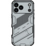 Odolný ochranný kryt se stojánkem pro iPhone 17 Pro Max - šedý