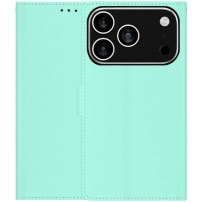 Flipové pouzdro z PU kůže pro iPhone 17 Pro / 18 Pro - tyrkysové