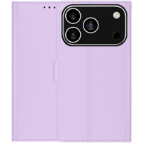 Flipové pouzdro z PU kůže pro iPhone 17 Pro Max - fialové