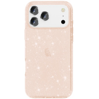 Transparentní kryt se třpytkami pro iPhone 17 Pro Max - růžovozlatý