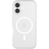 Matný průsvitný kryt s MagSafe pro iPhone 17 - bílý