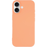 Matný kryt z měkkého plastu pro iPhone 17 - oranžový