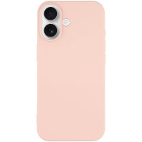 Matný kryt z měkkého plastu pro iPhone 17 - pískově růžový