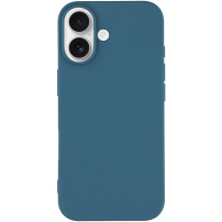 Matný kryt z měkkého plastu pro iPhone 17 - tmavě modrý