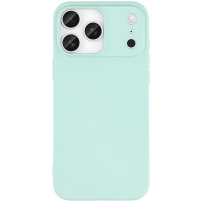 Matný kryt z měkkého plastu pro iPhone 17 Pro - mentolový