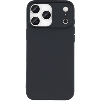 Matný kryt z měkkého plastu pro iPhone 17 Pro - černý