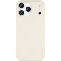 Matný kryt z měkkého plastu pro iPhone 17 Pro Max - béžový