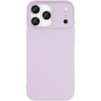 Matný kryt z měkkého plastu pro iPhone 17 Pro Max - světle fialový
