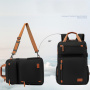 COOLBELL batoh s nastavitelným popruhem a externím USB portem pro iPad / MacBook do 16" - černý