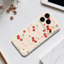 Ochranný kryt se vzorem mašliček a třešní pro iPhone 17 Pro Max - černý