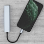 7v1 hub - slot na SD / TF kartu / HDMI / 2x USB-C / 2x USB-A na USB-C - šedý