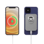 X16 magnetický držák do auta do ventilační mřížky s bezdrátovým nabíjením pro iPhone - černý