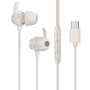 WEKOME YB07 sluchátka s konektorem USB-C - béžová