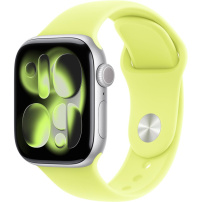 Originální Apple sportovní řemínek pro Apple Watch 42mm / 41mm / 40mm / 38mm - S/M - neonově žlutý