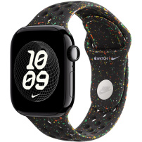 Originální Apple sportovní řemínek Nike pro Apple Watch 42mm / 41mm / 40mm / 38mm - S/M - Midnight Black
