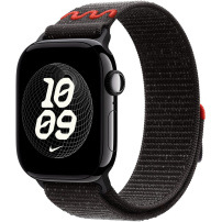 Originální Apple provlékací sportovní řemínek Nike pro Apple Watch 42mm / 41mm / 40mm / 38mm - Midnight Black